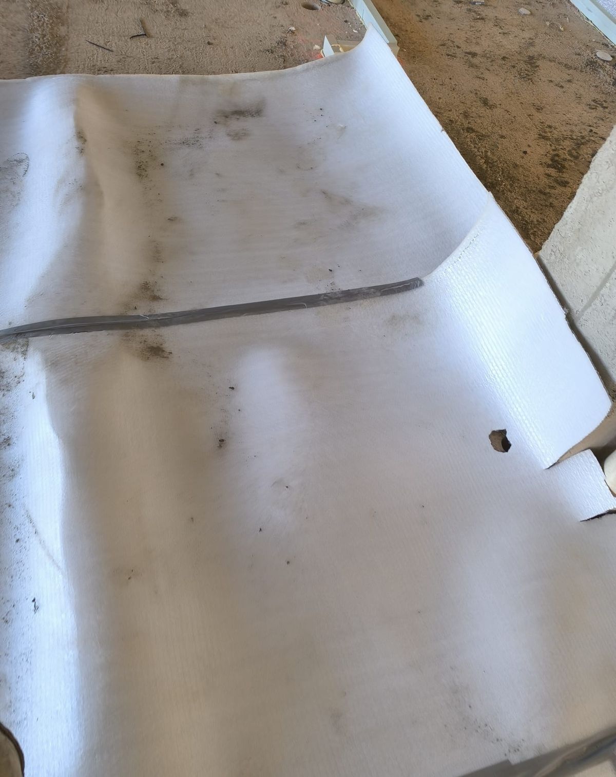 Detalle de membrana impermeabilizante