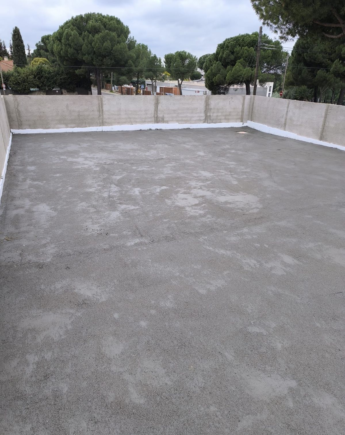 Terraza exterior terminada